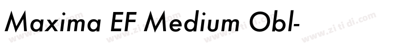 Maxima EF Medium Obl字体转换